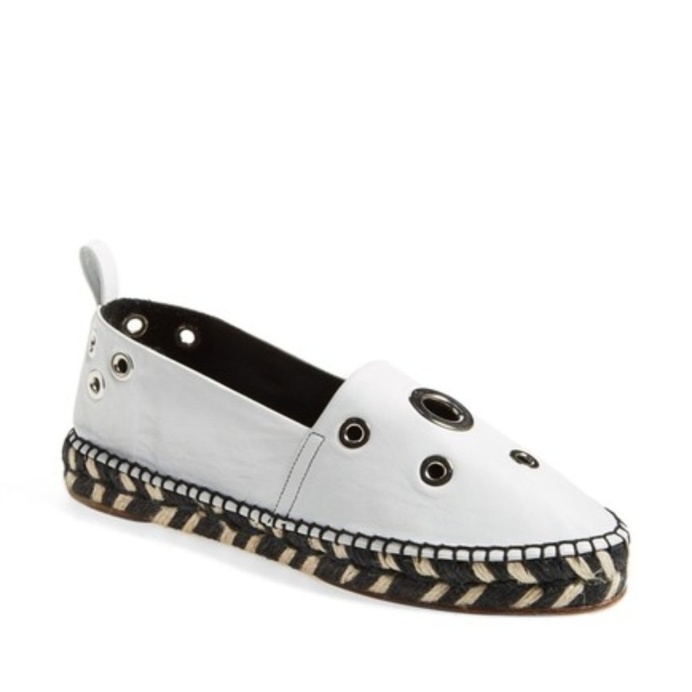 Proenza Schouler Size 36 Eyelet Espadrille Flat